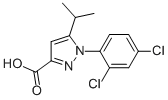 1-(2,4-Dichloro-phenyl)-5-isopropyl-1h-pyrazole-3-carboxylic acidStructure,126068-31-3Structure 1-(2,4-Dichloro-phenyl)-5-isopropyl-1h-pyrazole-3-carboxylic acid Structure,126068-31-3Structure