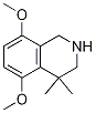 5,8-Dimethoxy-4,4-dimethyl-1,2,3,4-tetrahydroisoquinolineStructure,1267035-14-2Structure 5,8-Dimethoxy-4,4-dimethyl-1,2,3,4-tetrahydroisoquinoline Structure,1267035-14-2Structure