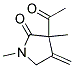 (9ci)-3-乙?；?1,3-二甲基-4-亞甲基-2-吡咯烷酮結構式_126863-12-5結構式