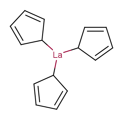 Tris(cyclopentadienyl)lanthanumStructure,1272-23-7Structure Tris(cyclopentadienyl)lanthanum Structure,1272-23-7Structure