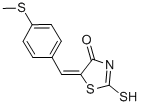 (5E)-2-疏基-5-[4-(甲基硫代)亞芐基]-1,3-噻唑-4(5H)-酮結構式_127378-28-3結構式
