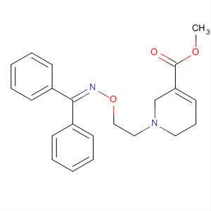 1-[2-(二苯亞胺]乙氧基]-1,2,5,6-四氫-3-吡啶甲酸甲酯結(jié)構(gòu)式_127586-66-7結(jié)構(gòu)式