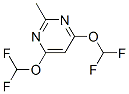 Pyrimidine, 4,6-bis(difluoromethoxy)-2-methyl- (9ci)Structure,127697-73-8Structure Pyrimidine, 4,6-bis(difluoromethoxy)-2-methyl- (9ci) Structure,127697-73-8Structure