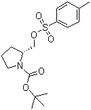 (R)-2-(甲苯磺酰氧基甲基)吡咯烷-1-甲酸叔丁酯結(jié)構(gòu)式_128510-88-3結(jié)構(gòu)式