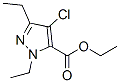 4-Chloro-1,3-diethyl-1H-pyrazole-5-carboxylic acid ethyl esterStructure,128537-52-0Structure 4-Chloro-1,3-diethyl-1H-pyrazole-5-carboxylic acid ethyl ester Structure,128537-52-0Structure
