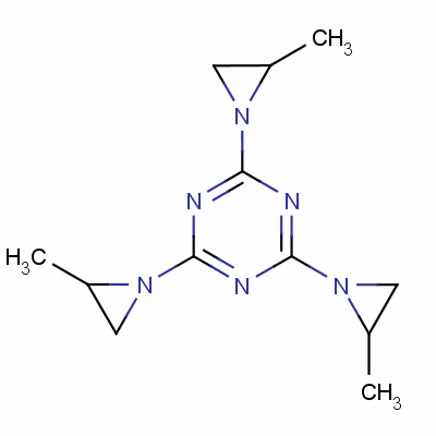 1,3,5-Triazine,2,4,6-tris(2-methyl-1-aziridinyl)-Structure,13009-91-1Structure 1,3,5-Triazine,2,4,6-tris(2-methyl-1-aziridinyl)- Structure,13009-91-1Structure