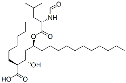 (2S,3s,5s)-5-[(n-甲?；?l-亮氨酰)氧基]-2-己基-3-羥基十六酸結(jié)構(gòu)式_130676-66-3結(jié)構(gòu)式