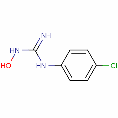 (E)-1-(4-氯苯基)-2-羥基胍結(jié)構式_130974-86-6結(jié)構式