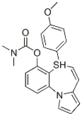 5-(4-甲氧苯基)吡咯[2,1-d][1,5]苯并噻庚因-4-醇-N,N-二甲基氨基甲酸酯結(jié)構(gòu)式_131403-82-2結(jié)構(gòu)式