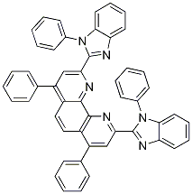 1,10-Phenanthroline, 4,7-diphenyl-2,9-bis(1-phenyl-1h-benzimidazol-2-yl)-Structure,1315609-59-6Structure 1,10-Phenanthroline, 4,7-diphenyl-2,9-bis(1-phenyl-1h-benzimidazol-2-yl)- Structure,1315609-59-6Structure