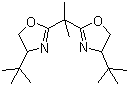 (S,s)-(-)-2,2-異亞丙基雙(4-叔丁基-2-噁唑啉)結(jié)構(gòu)式_131833-93-7結(jié)構(gòu)式