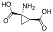 1,2-Cyclopropanedicarboxylicacid,1-amino-,cis-(9ci)Structure,132245-71-7Structure 1,2-Cyclopropanedicarboxylicacid,1-amino-,cis-(9ci) Structure,132245-71-7Structure