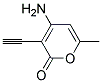 (9ci)-4-氨基-3-乙炔-6-甲基-2H-吡喃-2-酮結(jié)構(gòu)式_132334-33-9結(jié)構(gòu)式