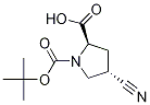 (2R,4s)-1-(叔丁氧基羰基)-4-氰基吡咯烷-2-羧酸結(jié)構(gòu)式_132622-80-1結(jié)構(gòu)式