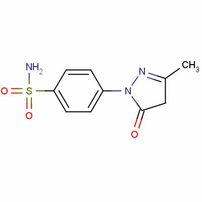 4-(4,5-Dihydro-3-methyl-5-oxo-1h-pyrazol-1-yl)-benzenesulfonamideStructure,13269-73-3Structure 4-(4,5-Dihydro-3-methyl-5-oxo-1h-pyrazol-1-yl)-benzenesulfonamide Structure,13269-73-3Structure