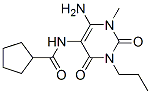 n-(6-氨基-1,2,3,4-四氫-1-甲基-2,4-二氧代-3-丙基-5-嘧啶)-環(huán)戊烷羧酰胺結(jié)構(gòu)式_132940-63-7結(jié)構(gòu)式