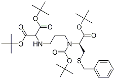 3-芐基磺?；?2-(S)-{[2-(雙-叔丁氧基羰基甲基-氨基)-乙基]-叔丁氧基羰基甲基-氨基}-丙酸叔丁酯結(jié)構(gòu)式_1331899-92-3結(jié)構(gòu)式