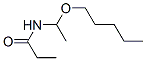 Propanamide, n-[1-(pentyloxy)ethyl]- Structure,133492-61-2Structure