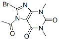 1H-purine-2,6-dione, 7-acetyl-8-bromo-3,7-dihydro-1,3-dimethyl-Structure,133512-95-5Structure 1H-purine-2,6-dione, 7-acetyl-8-bromo-3,7-dihydro-1,3-dimethyl- Structure,133512-95-5Structure