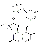 6(R)-[2-(8(s)-(2,2-二甲基-d6-丁基)氧基]-2(s),6(r)-二甲基-1,2,6,7,8,8a(r)-六氫-1(s)-萘]乙基-4(r)-(t-丁基-二甲基甲硅烷基)氧基-3,4,5,6-四氫-2H-吡喃-2-酮結(jié)構(gòu)式_1335460-29-1結(jié)構(gòu)式