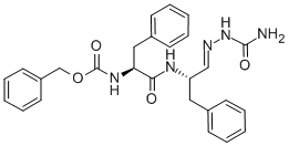 ((s,z)-1-(2-氨基甲酰亞肼基)-1-(((s)-1-氧代-3-苯基丙烷-2-基)氨基)-3-苯基丙烷-2-基)氨基甲酸芐酯結(jié)構(gòu)式_133657-68-8結(jié)構(gòu)式