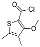 2-Thiophenecarbonyl chloride, 3-methoxy-4,5-dimethyl-(9ci)Structure,133659-18-4Structure 2-Thiophenecarbonyl chloride, 3-methoxy-4,5-dimethyl-(9ci) Structure,133659-18-4Structure