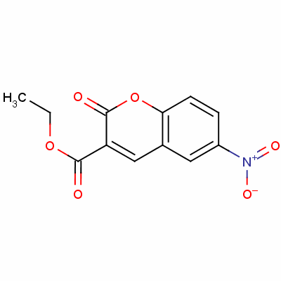 2H-1-benzopyran-3-carboxylicacid, 6-nitro-2-oxo-, ethyl esterStructure,13373-28-9Structure 2H-1-benzopyran-3-carboxylicacid, 6-nitro-2-oxo-, ethyl ester Structure,13373-28-9Structure