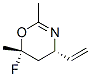 4H-1,3-oxazine,4-ethenyl-6-fluoro-5,6-dihydro-2,6-dimethyl-,trans-(9ci)Structure,136271-65-3Structure 4H-1,3-oxazine,4-ethenyl-6-fluoro-5,6-dihydro-2,6-dimethyl-,trans-(9ci) Structure,136271-65-3Structure