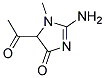 4H-imidazol-4-one, 5-acetyl-2-amino-1,5-dihydro-1-methyl-(9ci)Structure,136700-71-5Structure 4H-imidazol-4-one, 5-acetyl-2-amino-1,5-dihydro-1-methyl-(9ci) Structure,136700-71-5Structure