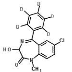 7-Chloro-3-hydroxy-1-methyl-5-(2,3,4,5,6-pentadeuteriophenyl)-3h-1,4-benzodiazepin-2-oneStructure,136765-51-0Structure 7-Chloro-3-hydroxy-1-methyl-5-(2,3,4,5,6-pentadeuteriophenyl)-3h-1,4-benzodiazepin-2-one Structure,136765-51-0Structure