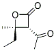順式-(9ci)-3-乙?；?4-乙基-4-甲基-2-氧雜環(huán)丁烷酮結(jié)構(gòu)式_136814-00-1結(jié)構(gòu)式