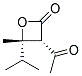 順式-(9ci)-3-乙?；?4-甲基-4-(1-甲基乙基)-2-氧雜環(huán)丁烷酮結(jié)構(gòu)式_136814-01-2結(jié)構(gòu)式