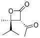 反式-(9ci)-3-乙?；?4-甲基-4-(1-甲基乙基)-2-氧雜環(huán)丁烷酮結(jié)構(gòu)式_136814-05-6結(jié)構(gòu)式