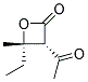 反式-(9ci)-3-乙?；?4-乙基-4-甲基-2-氧雜環(huán)丁烷酮結(jié)構(gòu)式_136814-10-3結(jié)構(gòu)式