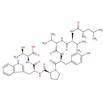 Leucyl-valyl-valyl-tyrosyl-prolyl-tryptophyl-threonineStructure,137201-62-8Structure Leucyl-valyl-valyl-tyrosyl-prolyl-tryptophyl-threonine Structure,137201-62-8Structure