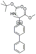 n-叔丁氧基羰基-3-(4-聯(lián)苯)-2-氨基丙酸-(S)-甲酯結構式_137255-86-8結構式