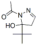 (9ci)-1-乙酰基-5-(1,1-二甲基乙基)-4,5-二氫-1H-吡唑-5-醇結(jié)構(gòu)式_137882-69-0結(jié)構(gòu)式