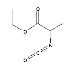 (1-乙氧基羰基)-乙基異氰酸酯結(jié)構(gòu)式_13794-28-0結(jié)構(gòu)式
