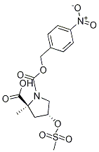 (2S,4r)-4-[(甲基磺?；?氧基]-1,2-吡咯烷二羧酸 2-甲基 1-[(4-硝基苯基)甲基]酯結(jié)構(gòu)式_138324-82-0結(jié)構(gòu)式
