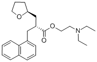 2-Furanpropanoic acid, tetrahydro-a-(1-naphthalenylmethyl)-,2-(diethylamino)ethyl ester, (ar,2s)-Structure,139240-16-7Structure 2-Furanpropanoic acid, tetrahydro-a-(1-naphthalenylmethyl)-,2-(diethylamino)ethyl ester, (ar,2s)- Structure,139240-16-7Structure