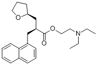 2-Furanpropanoic acid, tetrahydro-a-(1-naphthalenylmethyl)-,2-(diethylamino)ethyl ester, (as,2s)-Structure,139240-19-0Structure 2-Furanpropanoic acid, tetrahydro-a-(1-naphthalenylmethyl)-,2-(diethylamino)ethyl ester, (as,2s)- Structure,139240-19-0Structure