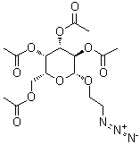 2-疊氮基乙基2,3,4,6-四-O-乙?；?D-吡喃半乳糖苷結(jié)構(gòu)式_139888-80-5結(jié)構(gòu)式