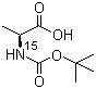 Boc-Ala-OH-15N結(jié)構(gòu)式_139952-87-7結(jié)構(gòu)式