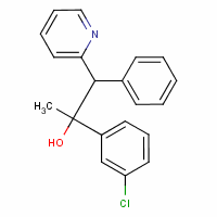 2-Pyridineethanol, a-(3-chlorophenyl)-a-methyl-b-phenyl-Structure,13997-39-2Structure 2-Pyridineethanol, a-(3-chlorophenyl)-a-methyl-b-phenyl- Structure,13997-39-2Structure