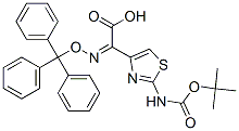 (Z)-2-(2-叔丁氧羰基氨基噻唑-4-基)-2-三苯甲基氧亞氨基乙酸結(jié)構(gòu)式_140128-20-7結(jié)構(gòu)式