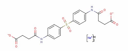 (9CI)-4,4-[磺?；p(4,1-亞苯基亞氨基)]雙[4-氧代丁酸二鈉結(jié)構(gòu)式_14052-68-7結(jié)構(gòu)式