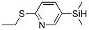 (9CI)-5-(二甲基甲硅烷基)-2-(乙基硫代)-吡啶結構式_140687-67-8結構式