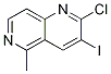 2-Chloro-3-iodo-5-methyl-1,6-naphthyridineStructure,1407521-91-8Structure 2-Chloro-3-iodo-5-methyl-1,6-naphthyridine Structure,1407521-91-8Structure