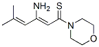 Morpholine, 4-(3-amino-5-methyl-1-thioxo-2,4-hexadienyl)-(9ci)Structure,140868-77-5Structure Morpholine, 4-(3-amino-5-methyl-1-thioxo-2,4-hexadienyl)-(9ci) Structure,140868-77-5Structure