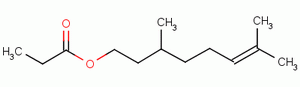 6-Octen-1-ol, 3,7-dimethyl-, propanoateStructure,141-14-0Structure 6-Octen-1-ol, 3,7-dimethyl-, propanoate Structure,141-14-0Structure